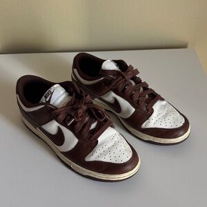 Nike Mens Low Dunks Milk Chocolate Brown and Crème